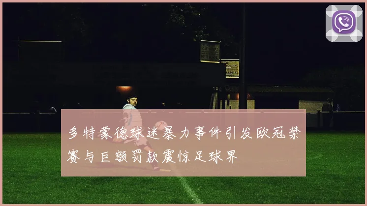 多特蒙德球迷暴力事件引发欧冠禁赛与巨额罚款震惊足球界